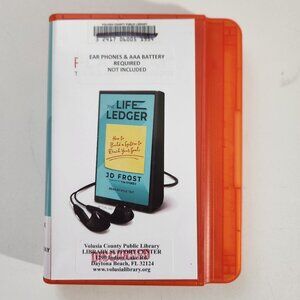 The Life Ledger by JD Frost Playaway Audiobook, Former Library Copy